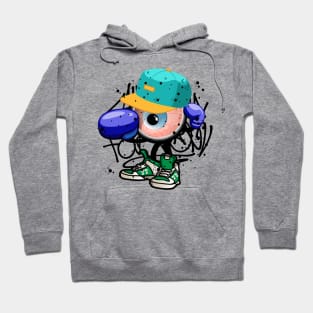 Boxing Monster Boy Graffiti Street Art Hoodie